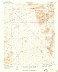 Mescal Range California Historical topographic map, 1:62500 scale, 15 X 15 Minute, Year 1955