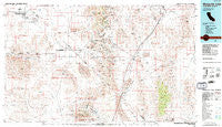 Mesquite Lake California Historical topographic map, 1:100000 scale, 30 X 60 Minute, Year 1985