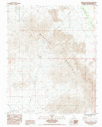 Mesquite Mountains California Historical topographic map, 1:24000 scale, 7.5 X 7.5 Minute, Year 1985
