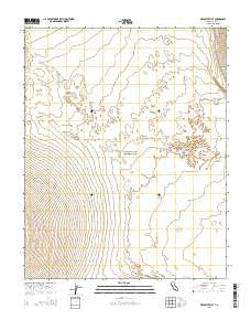 Mesquite Flat California Current topographic map, 1:24000 scale, 7.5 X 7.5 Minute, Year 2015