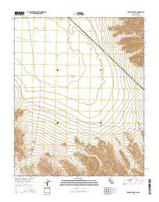 Mesquite Lake California Current topographic map, 1:24000 scale, 7.5 X 7.5 Minute, Year 2015