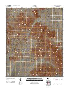 Mesquite Mountains California Historical topographic map, 1:24000 scale, 7.5 X 7.5 Minute, Year 2012