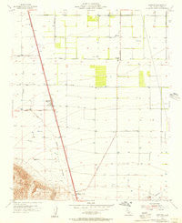 Mettler California Historical topographic map, 1:24000 scale, 7.5 X 7.5 Minute, Year 1955