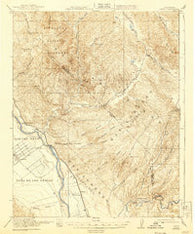Metz California Historical topographic map, 1:62500 scale, 15 X 15 Minute, Year 1921