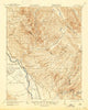 Metz California Historical topographic map, 1:62500 scale, 15 X 15 Minute, Year 1921
