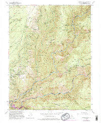 Michigan Bluff California Historical topographic map, 1:24000 scale, 7.5 X 7.5 Minute, Year 1952