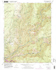 Michigan Bluff California Historical topographic map, 1:24000 scale, 7.5 X 7.5 Minute, Year 1952