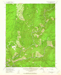 Michigan Bluff California Historical topographic map, 1:24000 scale, 7.5 X 7.5 Minute, Year 1952