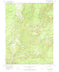 Michigan Bluff California Historical topographic map, 1:24000 scale, 7.5 X 7.5 Minute, Year 1952