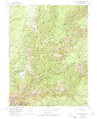 Michigan Bluff California Historical topographic map, 1:24000 scale, 7.5 X 7.5 Minute, Year 1952