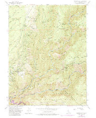 Michigan Bluff California Historical topographic map, 1:24000 scale, 7.5 X 7.5 Minute, Year 1952