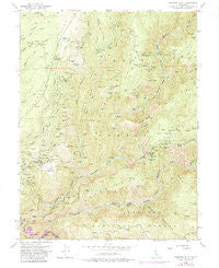 Michigan Bluff California Historical topographic map, 1:24000 scale, 7.5 X 7.5 Minute, Year 1952