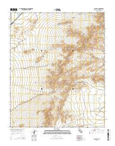 Mid Hills California Current topographic map, 1:24000 scale, 7.5 X 7.5 Minute, Year 2015
