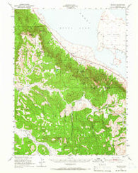Milford California Historical topographic map, 1:62500 scale, 15 X 15 Minute, Year 1950