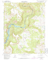 Millerton Lake East California Historical topographic map, 1:24000 scale, 7.5 X 7.5 Minute, Year 1965