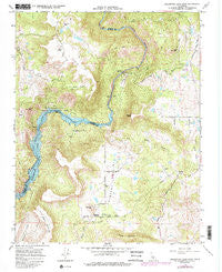 Millerton Lake East California Historical topographic map, 1:24000 scale, 7.5 X 7.5 Minute, Year 1965