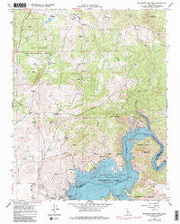 Millerton Lake West California Historical topographic map, 1:24000 scale, 7.5 X 7.5 Minute, Year 1965