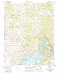 Millerton Lake West California Historical topographic map, 1:24000 scale, 7.5 X 7.5 Minute, Year 1965