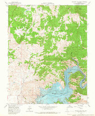 Millerton Lake West California Historical topographic map, 1:24000 scale, 7.5 X 7.5 Minute, Year 1965