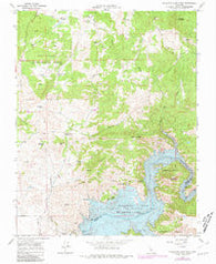 Millerton Lake West California Historical topographic map, 1:24000 scale, 7.5 X 7.5 Minute, Year 1965