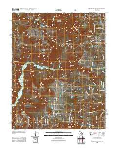 Millerton Lake East California Historical topographic map, 1:24000 scale, 7.5 X 7.5 Minute, Year 2012