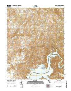 Millerton Lake West California Current topographic map, 1:24000 scale, 7.5 X 7.5 Minute, Year 2015