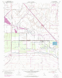 Millux California Historical topographic map, 1:24000 scale, 7.5 X 7.5 Minute, Year 1954
