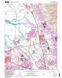 Milpitas California Historical topographic map, 1:24000 scale, 7.5 X 7.5 Minute, Year 1961