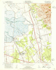 Milpitas California Historical topographic map, 1:24000 scale, 7.5 X 7.5 Minute, Year 1953