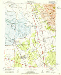 Milpitas California Historical topographic map, 1:24000 scale, 7.5 X 7.5 Minute, Year 1953