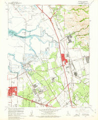 Milpitas California Historical topographic map, 1:24000 scale, 7.5 X 7.5 Minute, Year 1961
