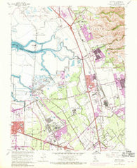 Milpitas California Historical topographic map, 1:24000 scale, 7.5 X 7.5 Minute, Year 1961