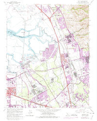 Milpitas California Historical topographic map, 1:24000 scale, 7.5 X 7.5 Minute, Year 1961