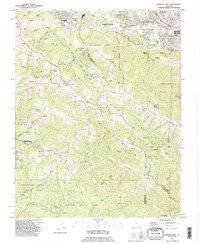 Mindego Hill California Historical topographic map, 1:24000 scale, 7.5 X 7.5 Minute, Year 1991