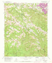 Mindego Hill California Historical topographic map, 1:24000 scale, 7.5 X 7.5 Minute, Year 1961