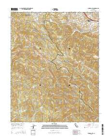 Mindego Hill California Current topographic map, 1:24000 scale, 7.5 X 7.5 Minute, Year 2015