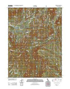 Mineral California Historical topographic map, 1:24000 scale, 7.5 X 7.5 Minute, Year 2012