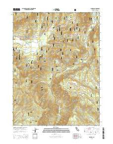 Mineral California Current topographic map, 1:24000 scale, 7.5 X 7.5 Minute, Year 2015