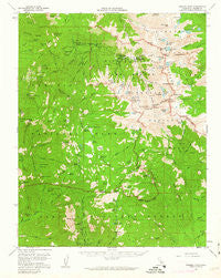 Mineral King California Historical topographic map, 1:62500 scale, 15 X 15 Minute, Year 1956