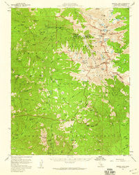 Mineral King California Historical topographic map, 1:62500 scale, 15 X 15 Minute, Year 1956