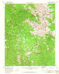 Mineral King California Historical topographic map, 1:62500 scale, 15 X 15 Minute, Year 1956