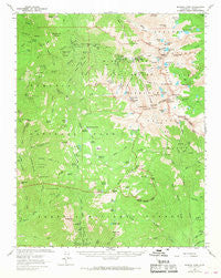 Mineral King California Historical topographic map, 1:62500 scale, 15 X 15 Minute, Year 1967