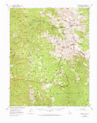 Mineral King California Historical topographic map, 1:62500 scale, 15 X 15 Minute, Year 1967
