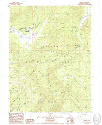 Mineral California Historical topographic map, 1:24000 scale, 7.5 X 7.5 Minute, Year 1986