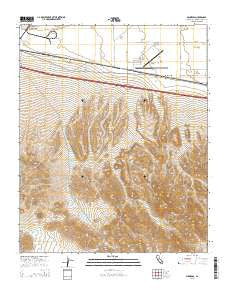 Minneola California Current topographic map, 1:24000 scale, 7.5 X 7.5 Minute, Year 2015