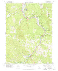 Miranda California Historical topographic map, 1:24000 scale, 7.5 X 7.5 Minute, Year 1970