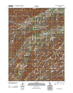 Mitchell Gulch California Historical topographic map, 1:24000 scale, 7.5 X 7.5 Minute, Year 2012