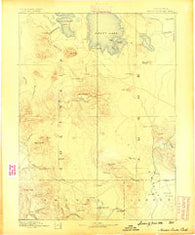 Modoc Lava Bed California Historical topographic map, 1:250000 scale, 1 X 1 Degree, Year 1886