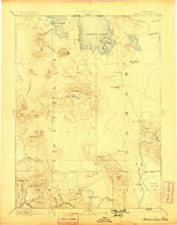 Modoc Lava Bed California Historical topographic map, 1:250000 scale, 1 X 1 Degree, Year 1892