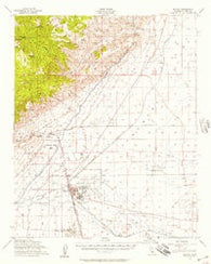Mojave California Historical topographic map, 1:62500 scale, 15 X 15 Minute, Year 1956